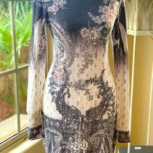 Twentyone medium long sleeve turtleneck beaded dress